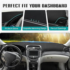 FIILINES Dash Cover for 2004-2008 Acura TL, Dashboard Mat Accessories Dash Cover Sunshade Nonslip Mesh Protector No Glare Bla