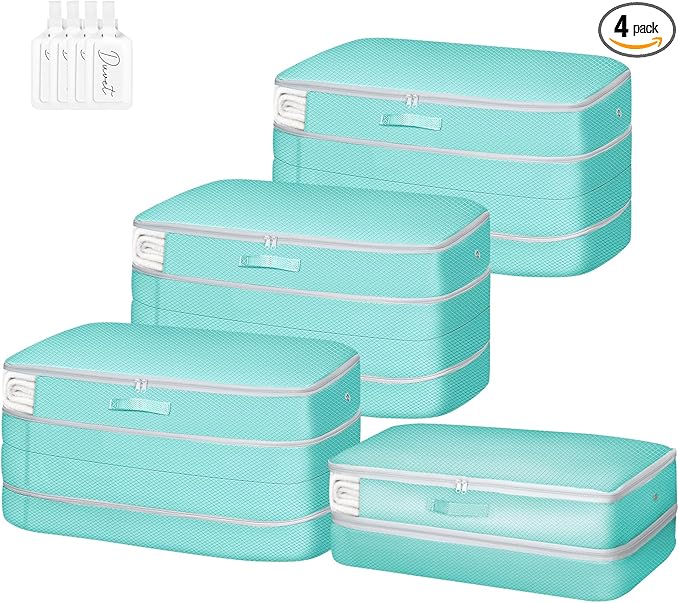 Comforter Storage Bag - Large Capacity Bedding Storage Bags Ultra Space Saving Self Compression Organizer, Washable Compressi