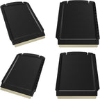 Car Ice Scraper Brass Blade Small Ice Scraper for Car 2 Pack 4-in-1 Ice Scraper Small Ice Scrapers for Car Windshield Frost Wipe Scraper Snow Scraper for Car Original Murska (2-Pack L&P A052 Black)