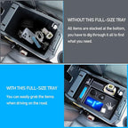Upgraded Center Console Organizer for Toyota 4Runner 2024 2023 2022 2021 2020 2019 2018 2017 2016-2010 Full Size Tray Interior Accessories, Insert Armrest Box Secondary Storage ABS Material