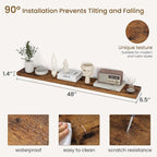 Dreamland 48Inch Floating Shelves for Wall, Rustic Wooden Storage Shelf for Living Room, Kitchen, Farmhouse, Wall Mounted Dis