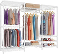 VIPEK V5 Portable Closet Wardrobe Heavy Duty Clothes Rack, Freestanding Clothing Racks with 4 Hang Rods & 8 Shelves, Adjustab