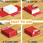 SpaceAid 8 Pack Bed Sheet Organizers and Storage, Foldable Sheet Organizer for Linen Closet, Sheets Set Folder Keeper with Wi
