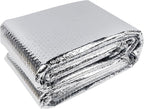 winemana Window Insulation Roll, 24IN x 15FT Reflective Heat Shield Bubble Film, Double-Sided Aluminum Foil Insulation, Weatherproof Garage Door Cover for Windows, RV, Basement, Winter & Summer