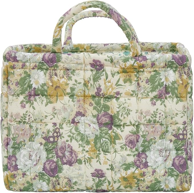 Boho Fabric Storage Basket, Large Capacity Laundry Basket, 12.2'' x 10.23'' x 10.23'' Collapsible Laundry Hamper with Easy Ca