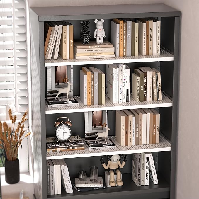 Expandable Closet Organizer Shelves, Adjustable Metal Storage Shelves Divider for Wardrobe Cupboard Kitchen (2 Pack, W:7.87" 