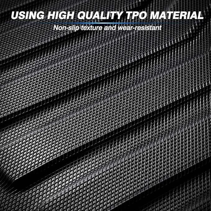 KUST Floor Mats for Ford Edge 2015-2024, All Weather Floor Liners TPE Rubber Mats Ford Edge Accessories High Edge