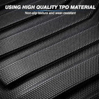KUST Floor Mats for 2018-2024 BMW X3 G01 Accessories All Weather Floor Mat Custom Fit Floor Liners 2 Row Seat Liner Set 3PCS Black Non-Slip