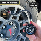 JACO ElitePro-X Tire Pressure Gauge with Lightning Chuck (100 PSI)