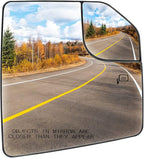 Passenger Side Heated Mirror Glass Fits for Ford F-150 2015 2016 2017 2018 2019 2020 Right Convex with Blind Spot Mirror Replacement for FL3Z17K707A