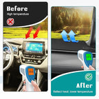 FIILINES Dash Cover for 2022-2026 Toyota Corolla Cross, Dashboard Mat Accessories Dash Cover Sunshade Nonslip Mesh Protector 
