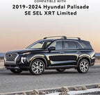 300LBS Lockable Roof Rack Cross Bars Compatible with 2019-2025 Hyundai Palisade SE SEL XRT Limited Calligraphy, Aluminum Crossbars Cargo Racks Rooftop Luggage Kayak Camping Gear Carrier