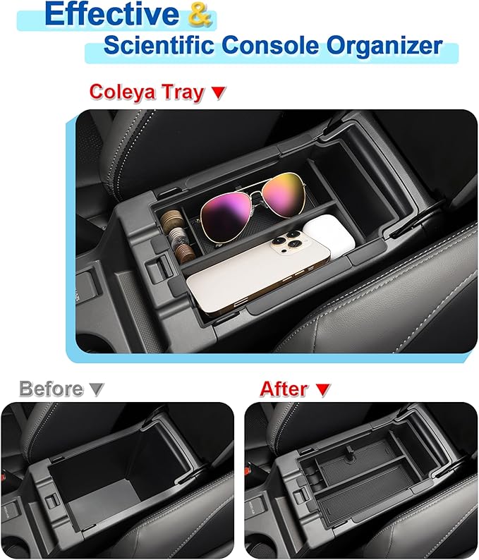 2 Layer-2024 2025 2026 Crosstrek Center Console Organizer for Subaru Crosstrek (Base/Premium/Sport/Limited/Wildernes),Durable ABS 2025 Crosstrek&Impreza Tray 2026 Crosstrek Hybrid Accessories