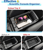 2 Layer-2024 2025 2026 Crosstrek Center Console Organizer for Subaru Crosstrek (Base/Premium/Sport/Limited/Wildernes),Durable ABS 2025 Crosstrek&Impreza Tray 2026 Crosstrek Hybrid Accessories