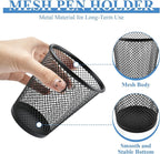 6 Sets Pegboard Cups with Ring, Metal Pegboard Bin with Hooks, Black Multipurpose Pegboard Organizer Accessories Pencil Holde