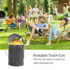 Car Trash Can,Collapsible Pop-up Trash Bin,Auto Foldable Cars Trashcan Waste Basket,Automotive Portable Car Garbage Cans with Lid for SUV,Truck and Vehicle