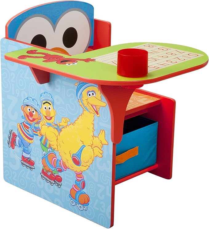 Delta Children Chair Desk With Storage Bin, Sesame Street
