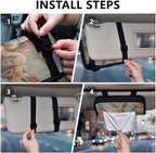 Car Tissue Holder Car Visor Organizer Tissue Box Holder for Car Sun Visor Organizer with Car Vehicle Accessories Essentials Interior for Women Men Bunny Easter Egg American Flag
