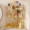 Aveniee Corner Bathroom Counter Organizer, Bathroom Countertop Shelf Makeup Organizer for Vanity Perfume Tray for Corner Stor
