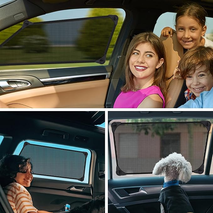 Car Window Shades，2 Pack Car Window Shade for Baby,Side Window Sun Shades Protect Child, Pets from Sun Glare and UV Rayse (29"x20")