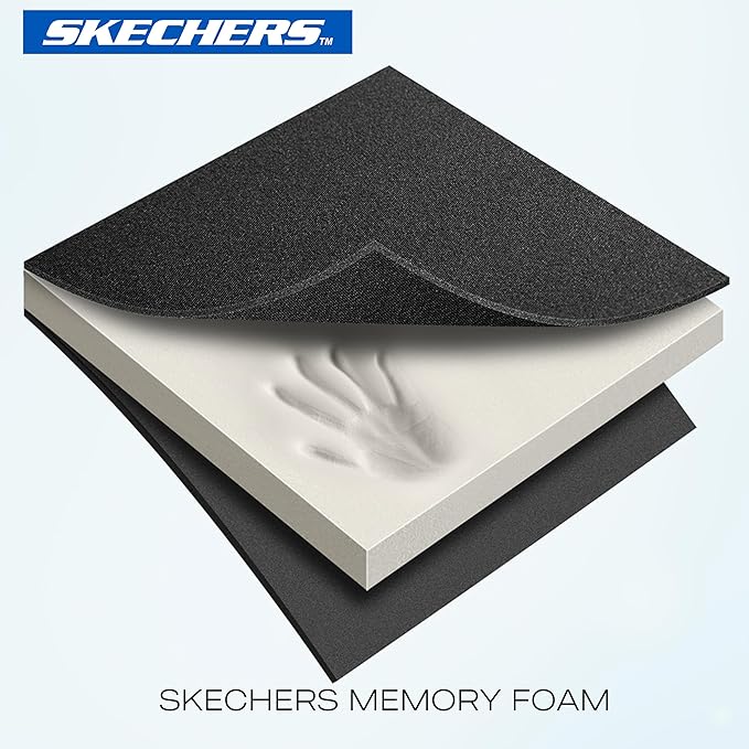 Skechers Steering Wheel Cover, Memory Foam Car Steering Wheel Cover,14.5-15inch Anti-Slip Safety Comfortable Desgin, Universa