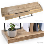 Ballucci Floating Shelves, 36" Wood Wall Shelf Set of 2, with Invisible Brackets for Bathroom, Living Room, Bedroom, Kitchen,