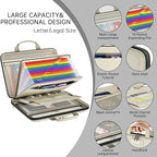 Fireproof File Organizer,Fireproof Document Box with Lock,Large 13 Pocket Expanding File Folder,Hard-Shell Portable Safe Stor