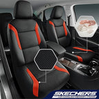 Skechers Memory Foam Leather Car Seat Covers, Air Cool Mesh Thick Seat Covers, Car Seat Covers Front Seats, Airbag Compatible