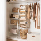 StorageWorks 6-Shelf Jumbo Closet Organizers, Two 3-Shelf Separable Hanging Shelves for Closet, 13" D x 15" W x 48 ¼"H,Mixing