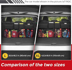 SURDOCA Car Trunk Organizer, LARGE CAPACITY(43 x 19 in) Car Storage Bag with 8 Pockets, 7X Upgraded Trunk Storage Organizer for Car, SUV, Truck, MPV