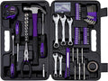 Cartman 148-Piece Automotive and Household Tool Set Perfect for Car Enthusiasts and DIY Home Repairs Purple