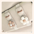 Car Sunglasses Holder Eyeglass Clip with Sun Visor Storage for Cards Magnetic Eyewear Clamp Car Decor