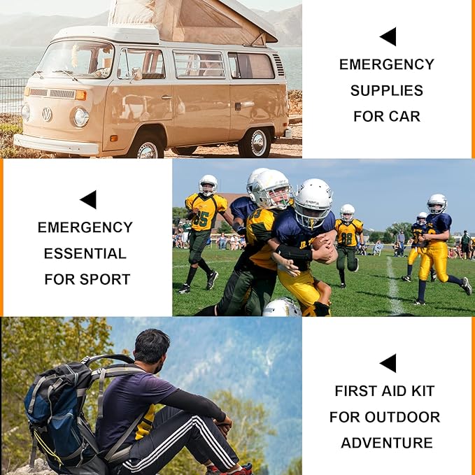 300Piece Portable First Aid Kit Refill Supplies for Car Mini Caming Emergency First Aid Kits Hiking Survival Essential for Ou