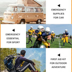 300Piece Portable First Aid Kit Refill Supplies for Car Mini Caming Emergency First Aid Kits Hiking Survival Essential for Ou