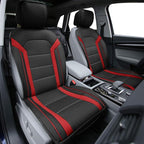 FH Group Front Set Faux Leather Car Seat Cushions - 2 Pack Seat Covers for Cars Trucks SUV, Waterproof, Universal Fit Seat Co