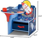 Delta Children Space Adventures Chair Desk with Storage Bin - Ideal for Arts & Crafts, Snack Time, Homeschooling, Homework & 