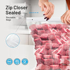 25 Large Storage Bags With Zipper Top - 5 Gallon Bags (18x24, 25, Count)
