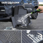 LASFIT Floor Mats for Toyota 4Runner 2025 2026 (Only Fit Hybrid), All Weather TPE Custom Fit Floor Liner for 4 Runner TRD/Limited/Platium 6th gen Front&Rear Car Mats, Black
