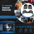 Nilight TPE Floor Mats for Toyota Tacoma 2024 2025 2026 Double Cab (Not for Hybrid) All Weather Custom Fit Heavy Duty Floor Liners