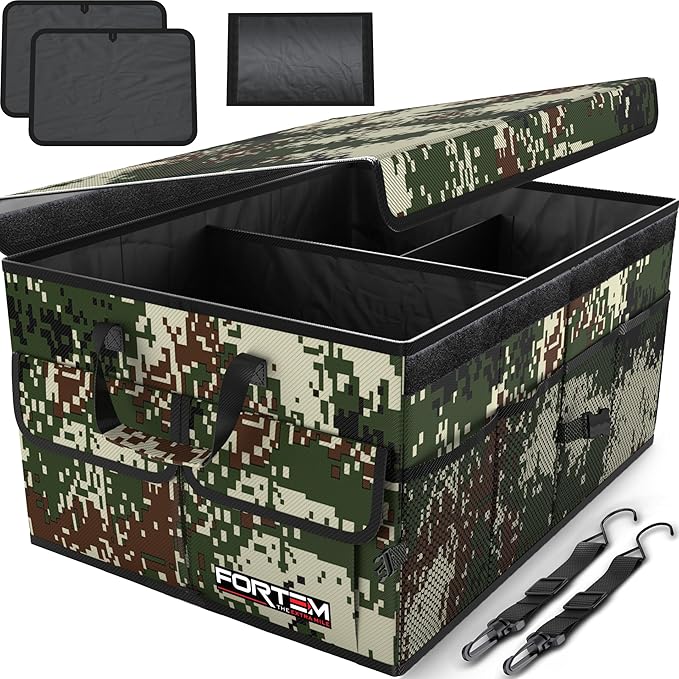 FORTEM Trunk Organizer For SUV Car Trunk Organizer, Foldable Storage, Car Accessories for Women Men, Collapsible Bag, Perfect C