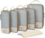 BAGSMART 6 Set /4 Set/2 Set Compression Packing Cubes for Travel, Lightweight Luggage Organizer Bags, Durable Space Saver Bag