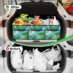 Reusable Grocery Bag, Foldable Large Shopping Tote Bag for Groceries Kitchen Picnic Car Trunk