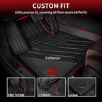 LASFIT Floor Mats Fit for BMW X7 2019-2025 2026 7 Seaters, Custom Fit TPE All Weather Waterproof Floor Mat Front & Rear Rows Car Liners for xDrive40i xDrive50i M50i M60i, Black