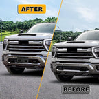 Front License Plate Frame Compatible with Chevy Silverado 2500 3500 HD 2024 2025, Bumper License Frame Holder Mounting Bracke
