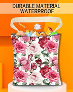 Car Garbage Can, Car Trash Bag, Car Garbage Bag, Hanging Car Trash Can for Car Accessories, Vehicle, Travelling, Camping, Cute Car Back Seat Organizer, Cute Pink Flowers