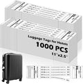 1000 PCS Hotel Luggage Tags Bulk with 5 Matching Numbered Labels Paper Baggage Claim Check Tags with White String &Marker Bla