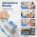 HOUSE DAY 10 Small Vacuum Storage Bags with Pump,Space Saving Vacuum Seal Bags For Clothing Travel, Vacuum Storage Bags For C