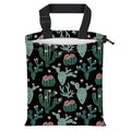 Car Trash Bag Large Hanging Can for Back of Seat, Cute Waterproof Car Garbage Bag for Vehicle, Travelling, Outdoor Cute Green Cactus