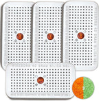 40 Gram Pack of 4 Silica Gel Canister, Gun Safe Dehumidifiers (Orange to Green), Reusable Desiccant Moisture Absorber for