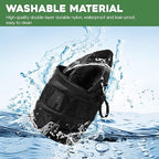 3 Pack Car Trash Can With 100 Bags - Mini Pop-up Garbage Can, Collapsible Waterproof Waste Basket, Portable Rubbish Bin for Automotive (2 Gallon, Black)